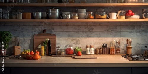 Background of kitchen concept : Generative AI