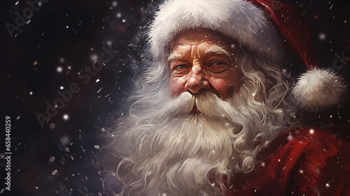 a closeup portrait of Santa Claus © GS Edwards Studio