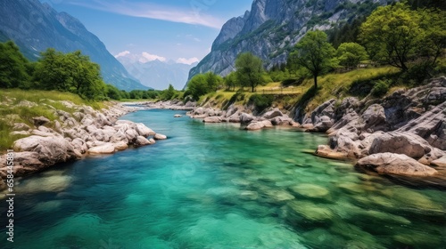 river in the mountains