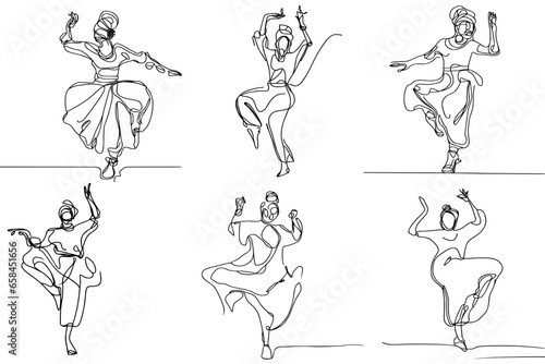 One-Line Drawing of African Dance: Celebrating Culture and Spirit