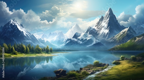 lake and mountains © faiz