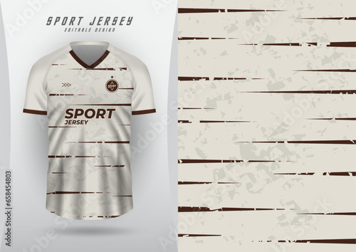 Background for sports, jersey, football, running jersey, racing jersey, cycling, cream texture, pattern, grunge and brown lines.