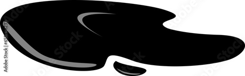 Black Puddle liquid illustration
