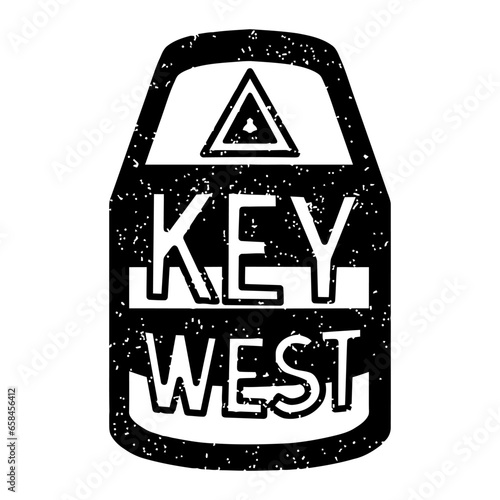 vector key west sign illustration design