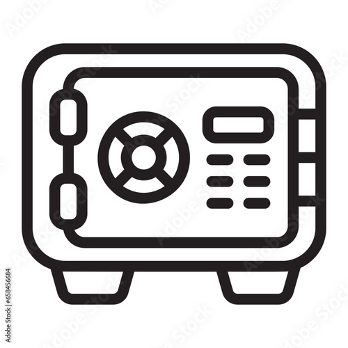 safebox line icon