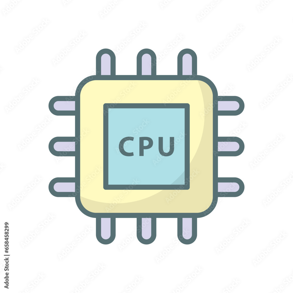 CPU Processor icon vector design templates simple and modern CPU Processor icon vector design templates simple and modern