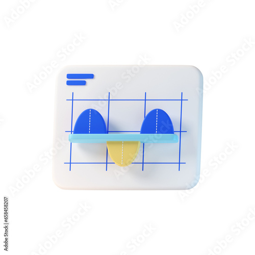 3d analystics chart photo