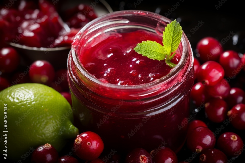 Vibrant Delight of a Homemade German Rote Grütze: A Tempting Close-Up of the Irresistible Red Berry Compote Bursting with Juicy and Refreshing Summer Flavors Vibrant Delight of a Homemade German Rote Grütze: A Tempting Close-Up of the Irresistible Red Berry Compote Bursting with Juicy and Refreshing Summer Flavors