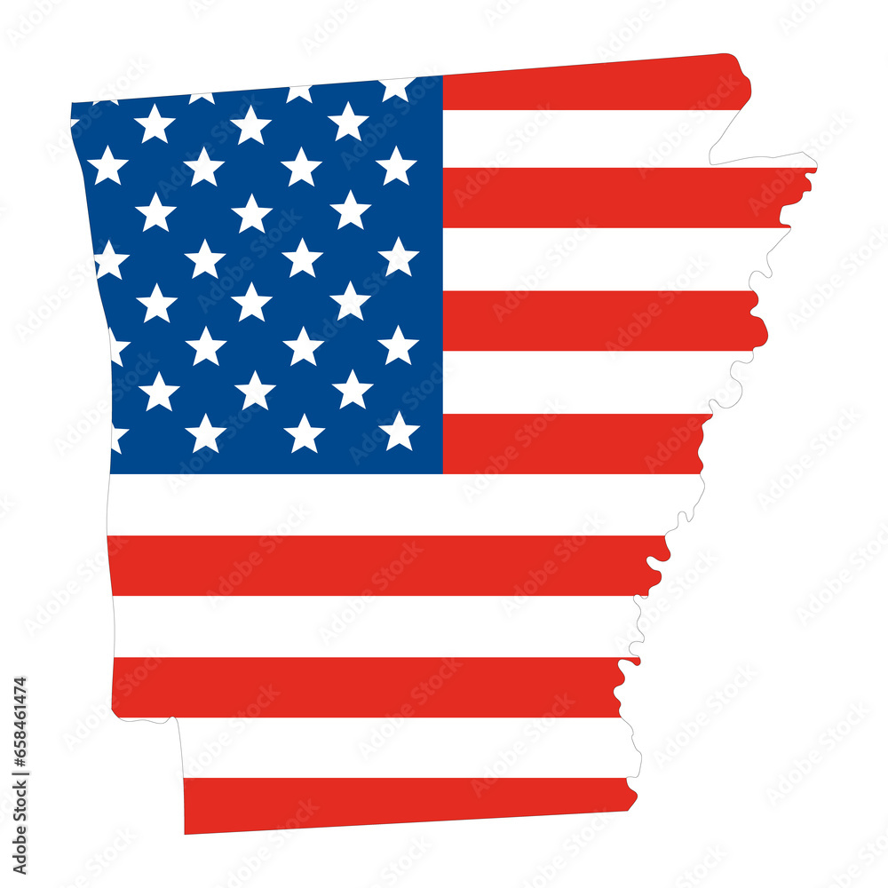 Map of Arkansas. USA map Map of Arkansas. USA map