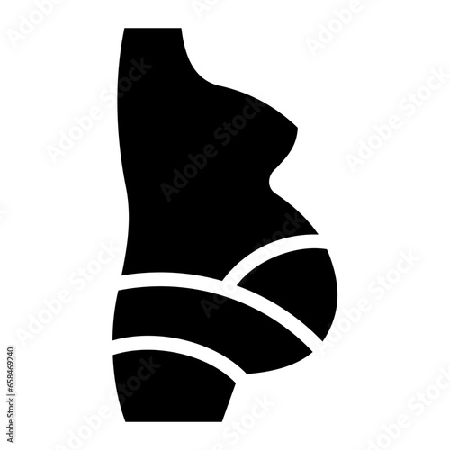 belly glyph icon