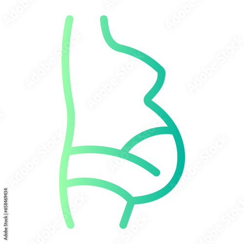 belly gradient icon