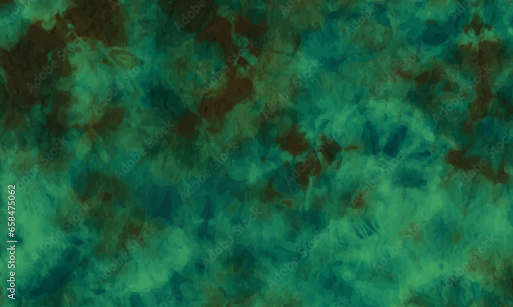 Colorful  gorgeous  green Christmas tie dye background design.