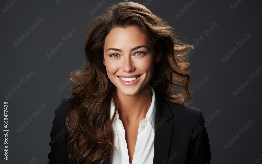 happy fashion smiling businesswoman in suit happy fashion smiling businesswoman in suit
