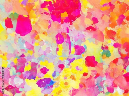 Vibrant Abstract Painting  Colorful Art