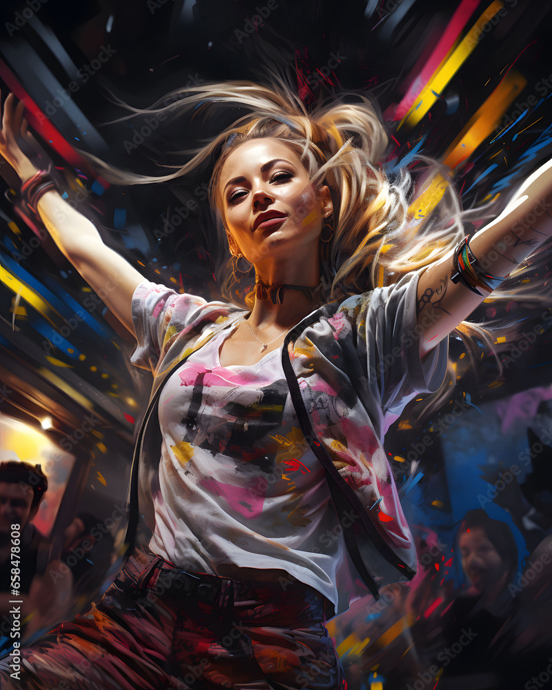Bright urban dancer Bright urban dancer