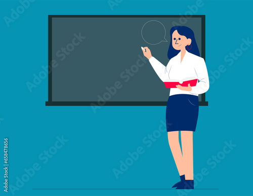 Professor. Business vector illustration concept
