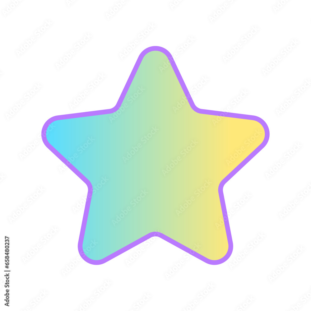 Vector cartoon star icon vector illustration Vector cartoon star icon vector illustration