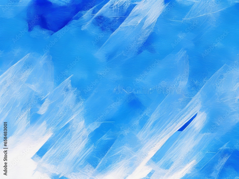 Obraz premium Minimalist Abstraction: Broad Brush Strokes Pattern, Blue Theme