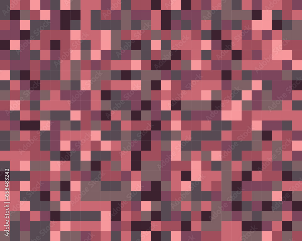 Fototapeta premium Vector seamless random pattern illustration background pantone squar tile