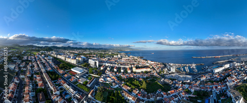 Canvas Print Aerial View - Ponta Delgada, Portugal