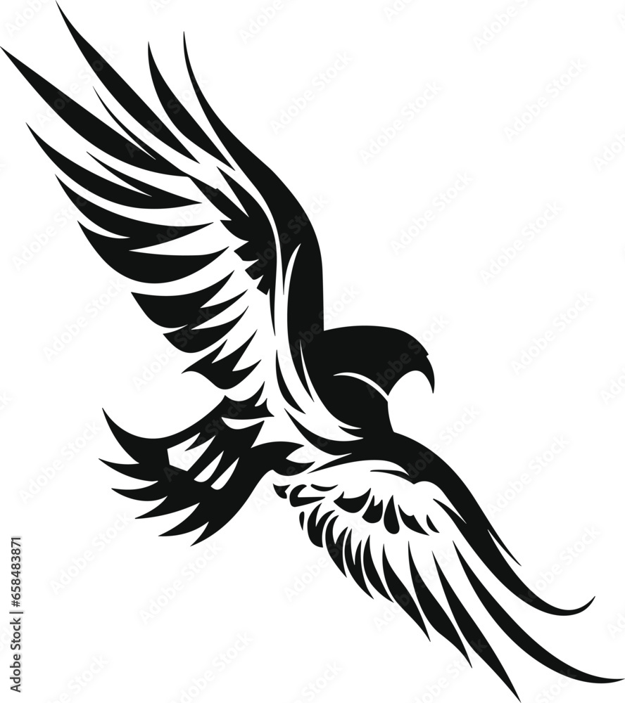 Fototapeta premium Eagle vector illustrations logo, t-shart design wallpaper