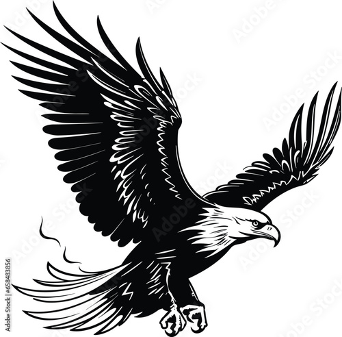 Eagle vector illustrations logo, t-shart design wallpaper  