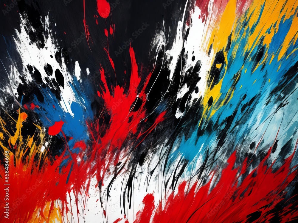 Artistic Paint: Abstract Brush Strokes Background Artistic Paint: Abstract Brush Strokes Background