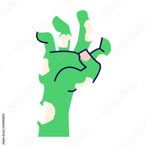Halloween Zombie Hand gesture