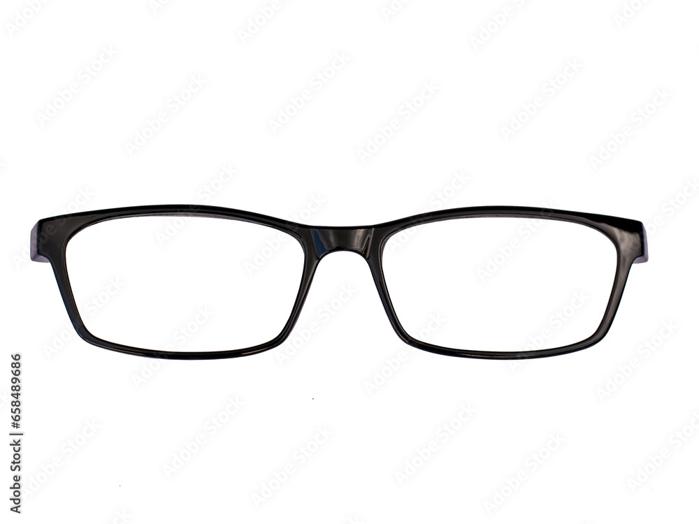Fashion black glasses isolated on white background Fashion black glasses isolated on white background