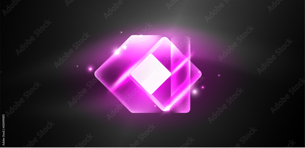 Neon speed arrow and line shapes background. Hi-tech concept with shiny backdrop. Bright flare light effect in the dark Neon speed arrow and line shapes background. Hi-tech concept with shiny backdrop. Bright flare light effect in the dark