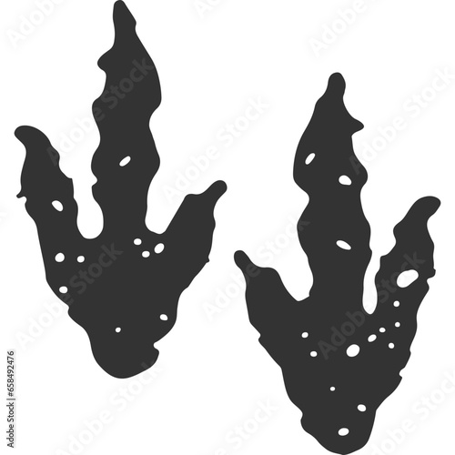 On the Trail of Colossal Beast Vintage Illustration Vector