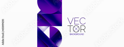 Serene gradient template. Circles and triangles mingle in minimalist perfection. Gentle fusion of forms and hues creates balanced yet captivating backdrop, embodying modern sophistication
