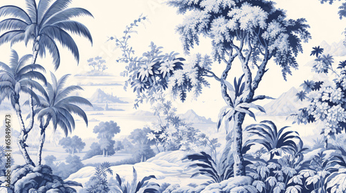 Toile de Jouy pattern