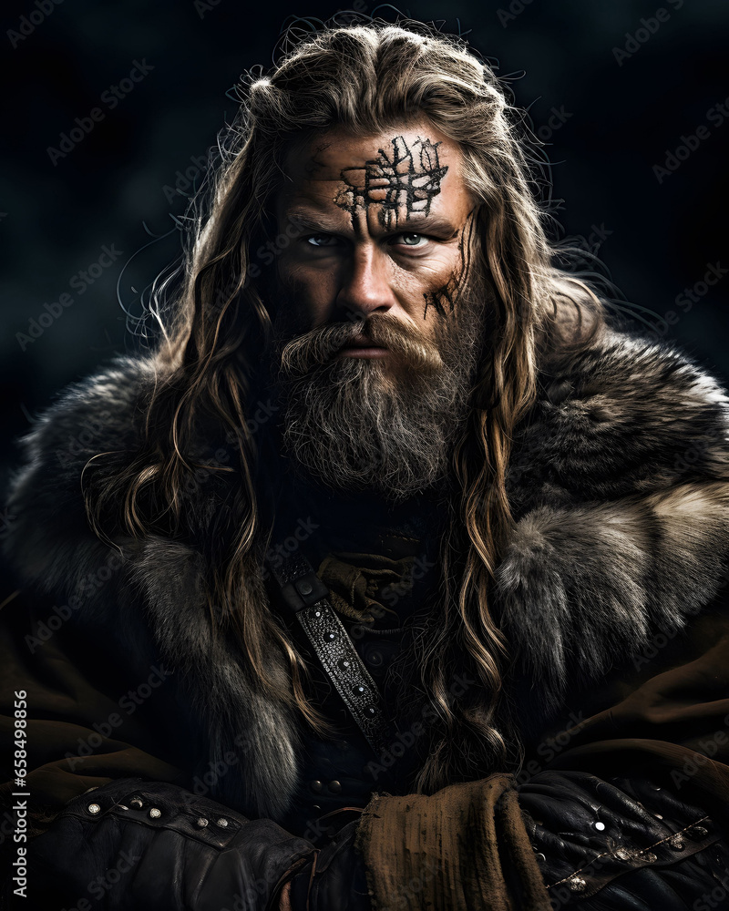 Viking Warrior on overcast day