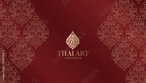 Concept of Thai Art vector designs 