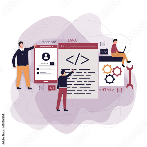 Web devlopment concept