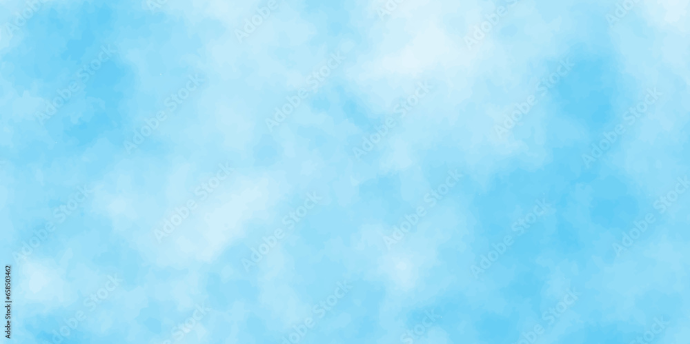 Defocused and blurry wet ink effect sky blue color watercolor background,  blurred and grainy Blue powder explosion on white background, Classic brush painted Blue,