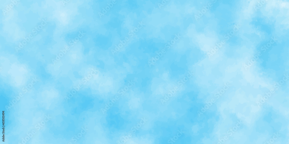 Defocused and blurry wet ink effect sky blue color watercolor background,  blurred and grainy Blue powder explosion on white background, Classic brush painted Blue,