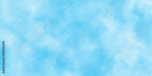 Defocused and blurry wet ink effect sky blue color watercolor background, blurred and grainy Blue powder explosion on white background, Classic brush painted Blue,