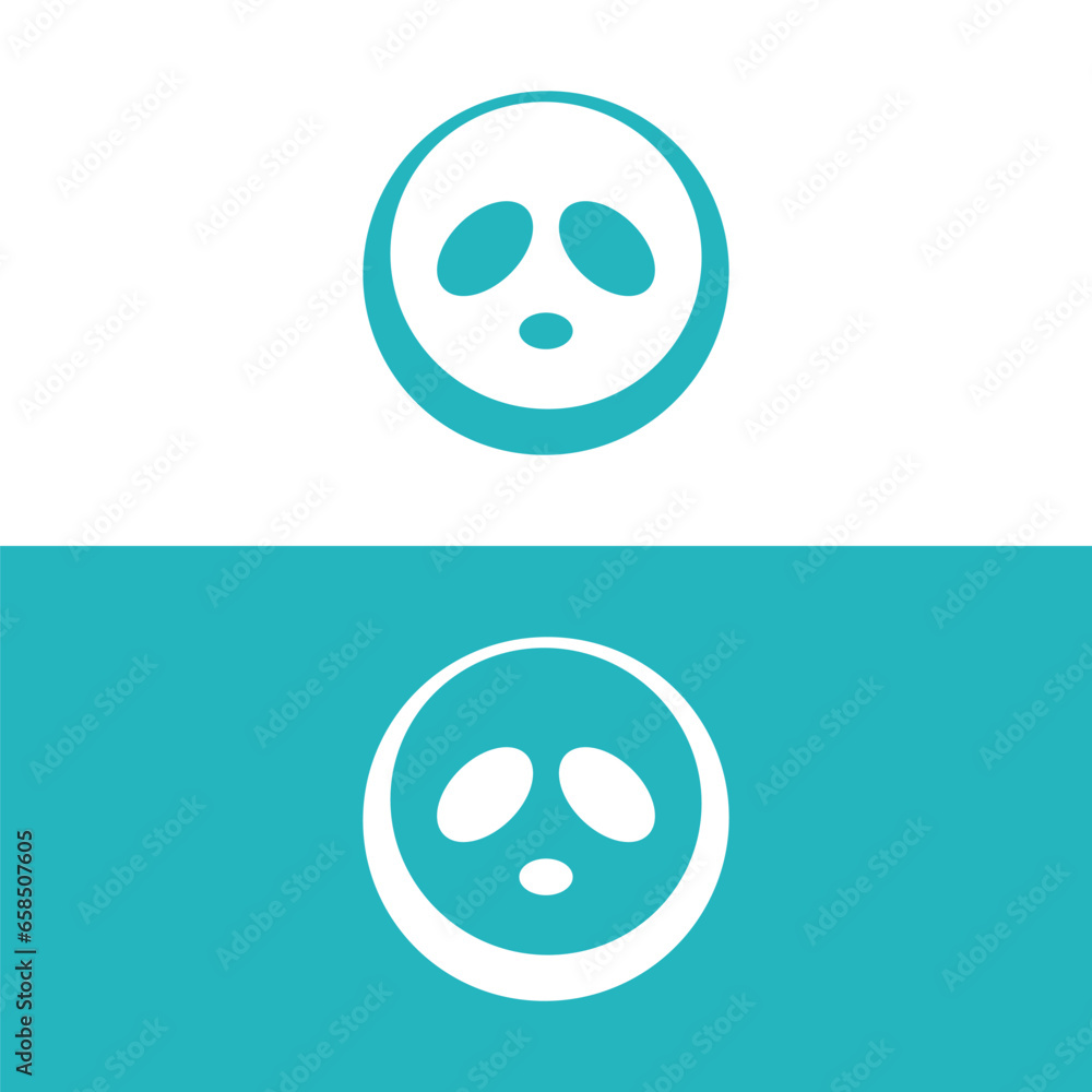 Panda logo design vector template, Loving baby pandas, vector illustration,panda bear cartoon illustration, panda line art logo design Panda logo design vector template, Loving baby pandas, vector illustration,panda bear cartoon illustration, panda line art logo design