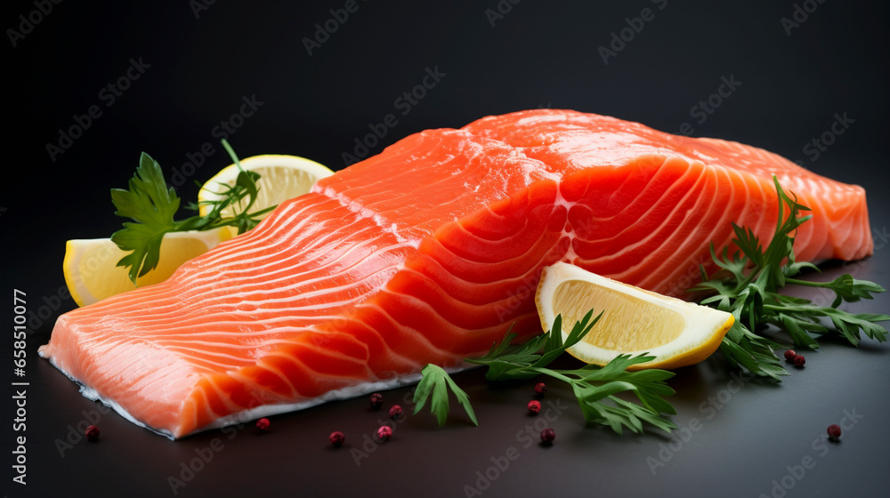 Fresh salmon fillet Fresh salmon fillet