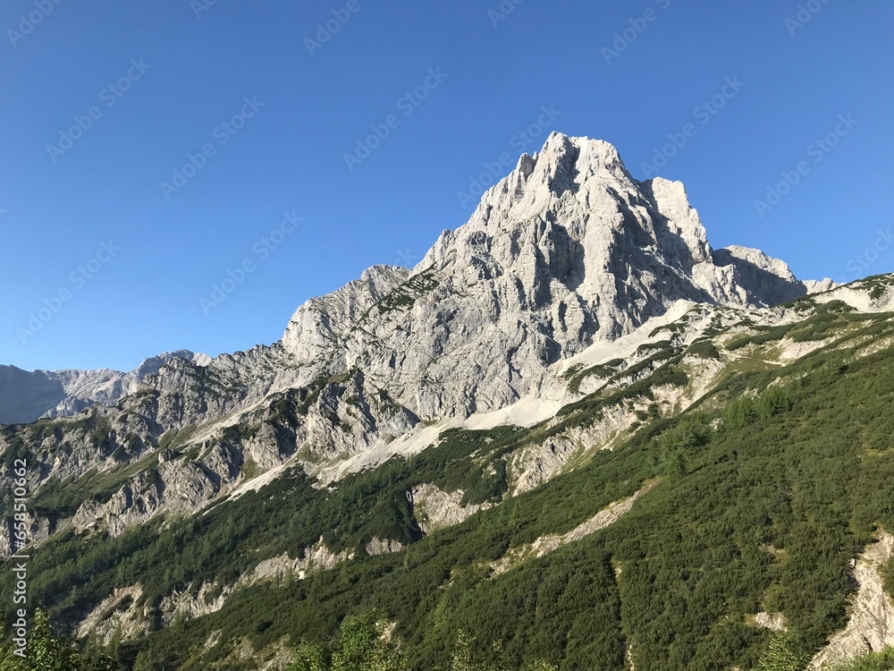 beautiful mountain landscape in totes gebirge in austria