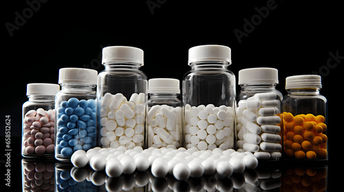 pills in a bottle, medicne, healthcare, drug photo