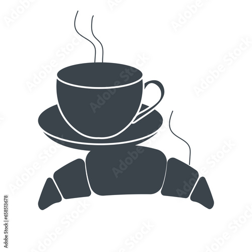 Breakfast concept icon design stock illustration