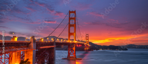 Golden Gate Bridge over San Francisco Bay