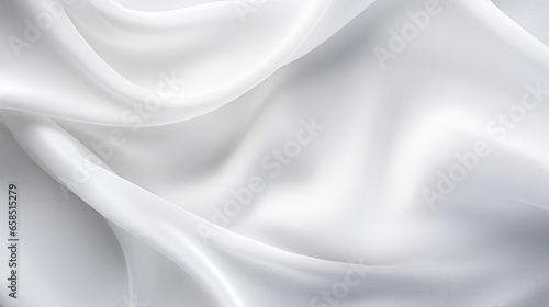 White dynamic Cloth silk fabric background