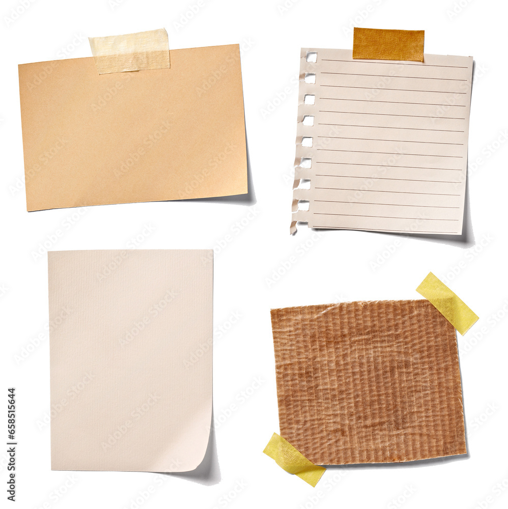 Paper, Paper notes, white ruled paper, texture, paper Notes, - obrazy, fototapety, plakaty 