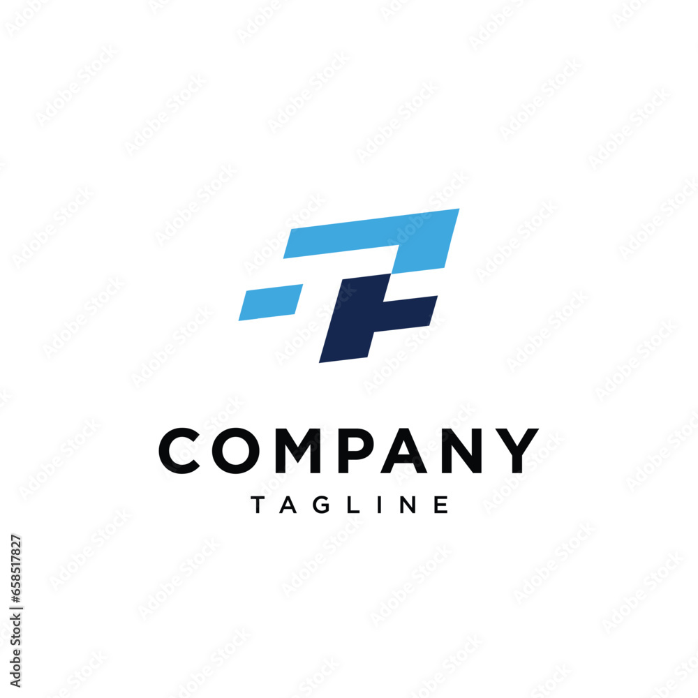 Obraz premium Letter T F logo icon vector logo template.eps