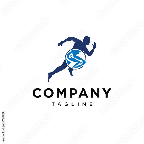 Orthopedics sport logo icon vector template.eps
