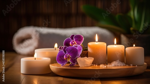 Holistic Spa  Candles  Salts  and Flowers